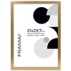 Złota ramka na zdjęcia KEA Z w rozmiarze 21x29,7 cm