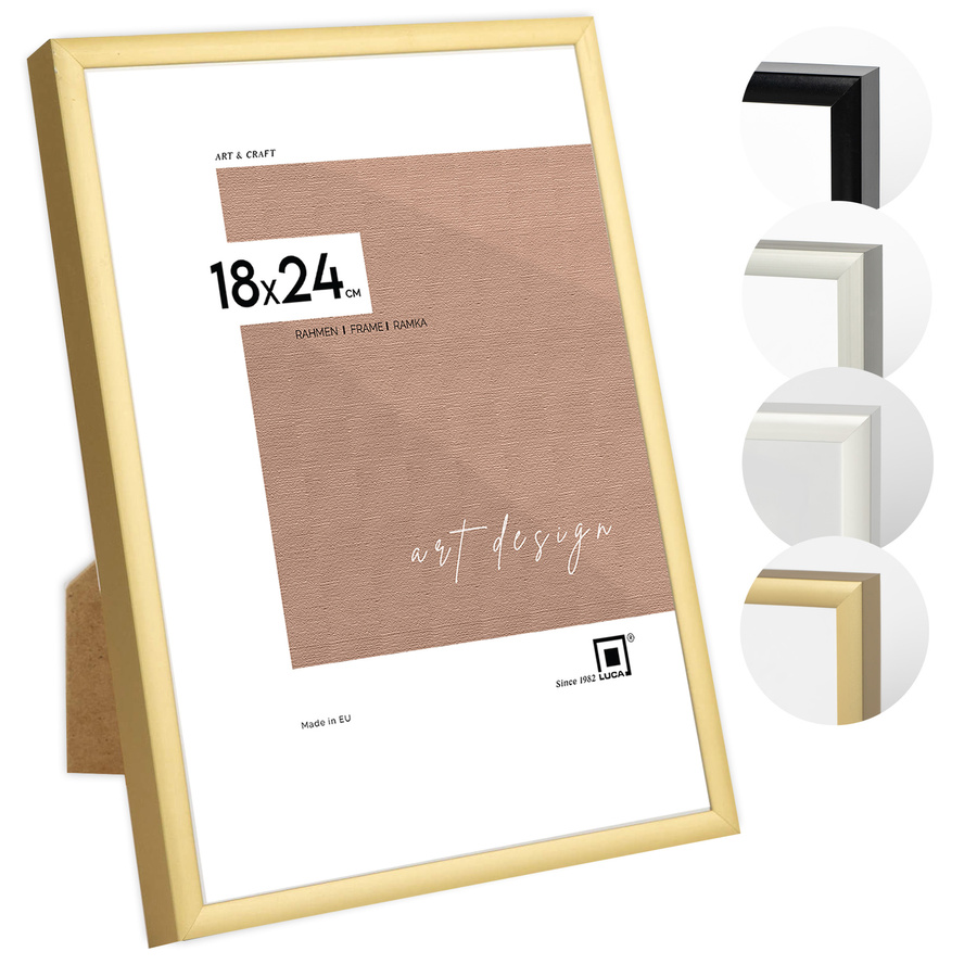 Ramka aluminiowa ROYALL Złota 18x24 cm
