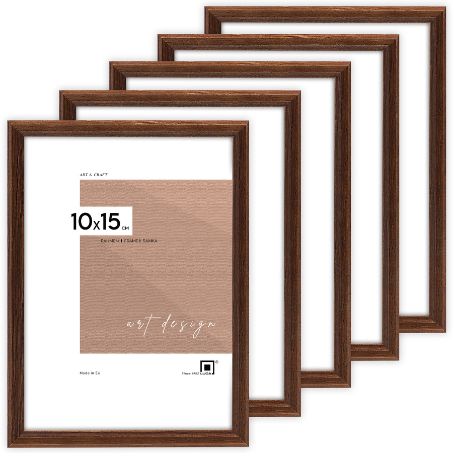 Zestaw ramek drewnianych PRESTO 2842 PAK 5 szt. - kolor brązowy