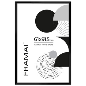 Czarna ramka na zdjęcia o rozmiarze 61x91,5cm