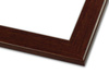 Rama do obrazów, zdjęć, plakatów oraz luster na wymiar LUCA #1827. Płaska nowoczesna, drewniana oprawa - kolor brązowy