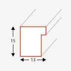 Ramka drewniana ARMO 2998, fotoramka na zdjęcia, plakaty lub rysunki - kolor srebrny