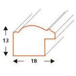 Ramka drewniana RICARDI 1946 28x35 cm