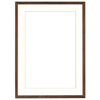 Brązowa ramka z passe partout na zdjęcia w rozmiarze 50x70 cm z okienkiem passe partout 40x60 cm