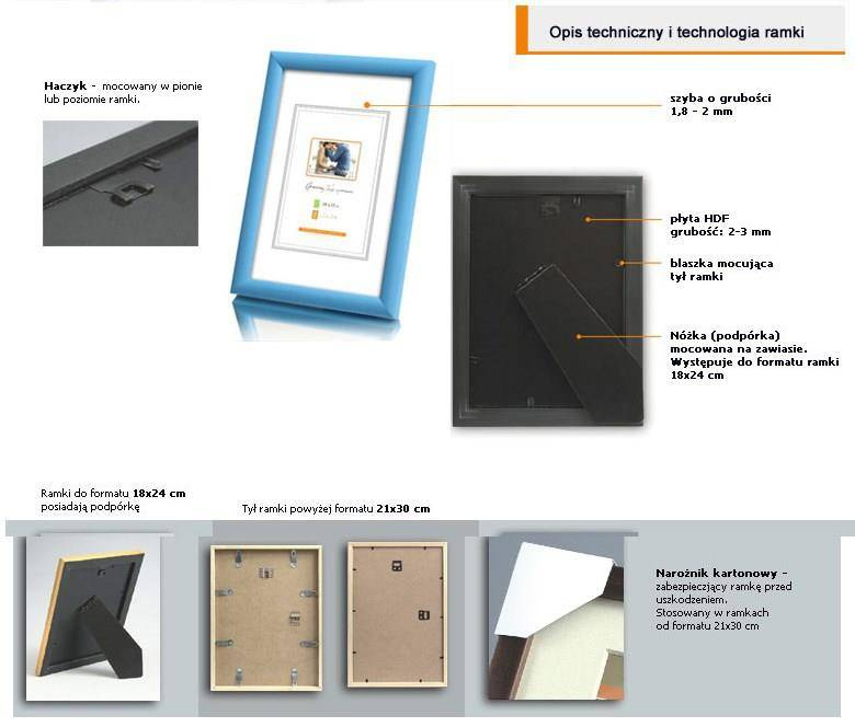 Ramka drewniana TITI 1863 6x9 cm