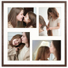 Foto galeria 40x40 cm na 4 zdjęcia o wymiarach 13x18 cm w brązowym kolorze