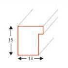 Ramka drewniana ARMO 1889 - 13x18 cm