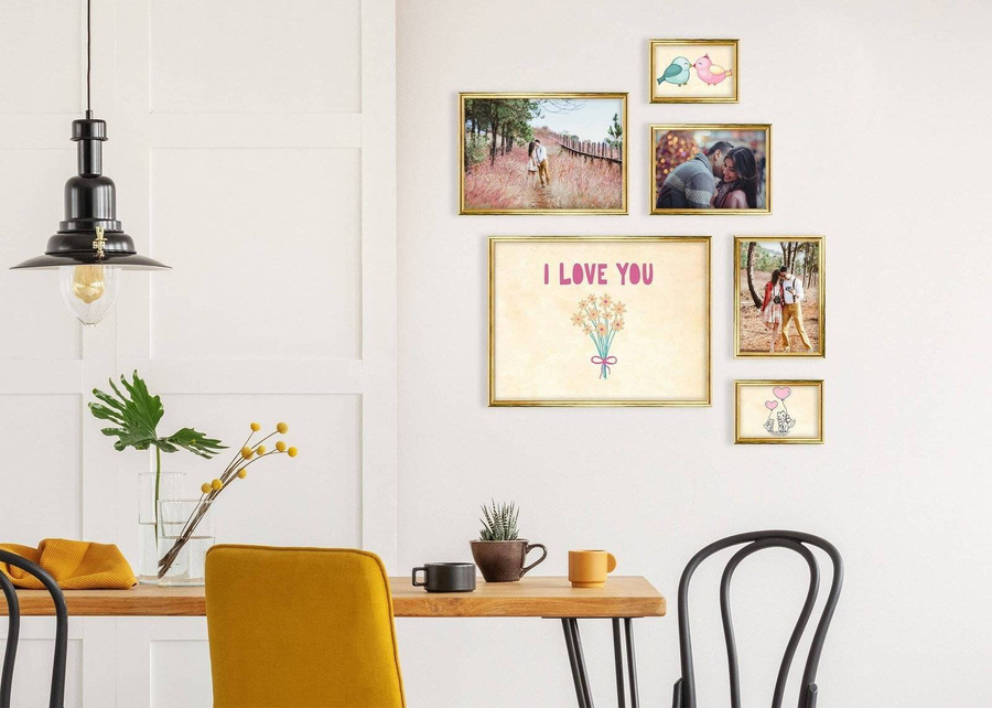 Zestaw złotych ramek galeria HIT 1 Z GF0010