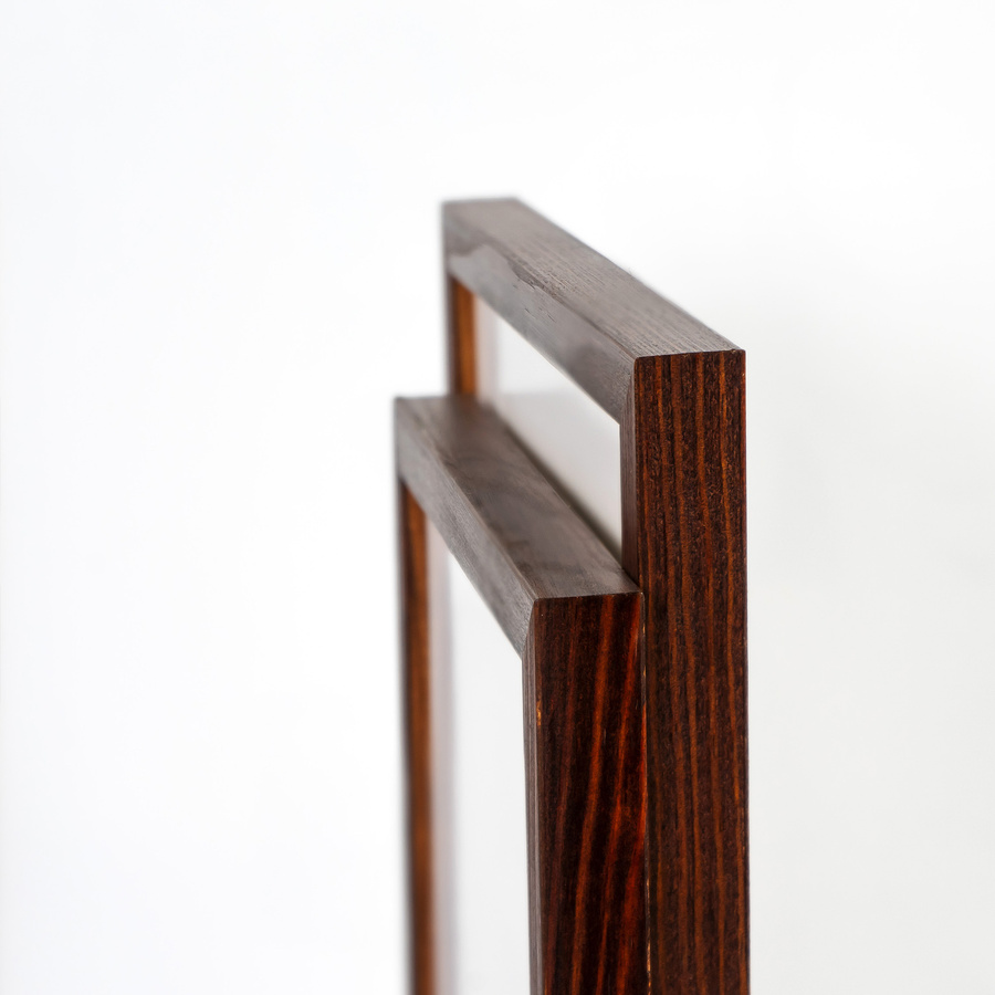 Ramka drewniana PINIA 3330, płaska fotoramka na zdjęcia, plakaty lub rysunki - kolor brązowy