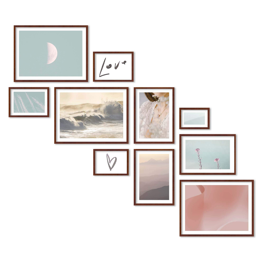 Zestaw ramek PINIA 3 GF0033 L - galeria ramek na 10 zdjęć