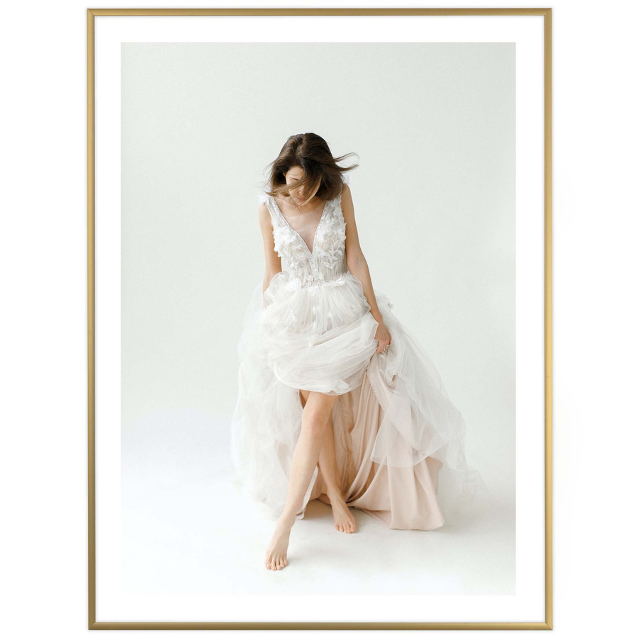 Ramka aluminiowa ROYALL Złota 60x80 cm