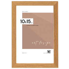 Ramka drewniana PINIA 3324, płaska fotoramka na zdjęcia, plakaty lub rysunki - kolor naturalne drewno