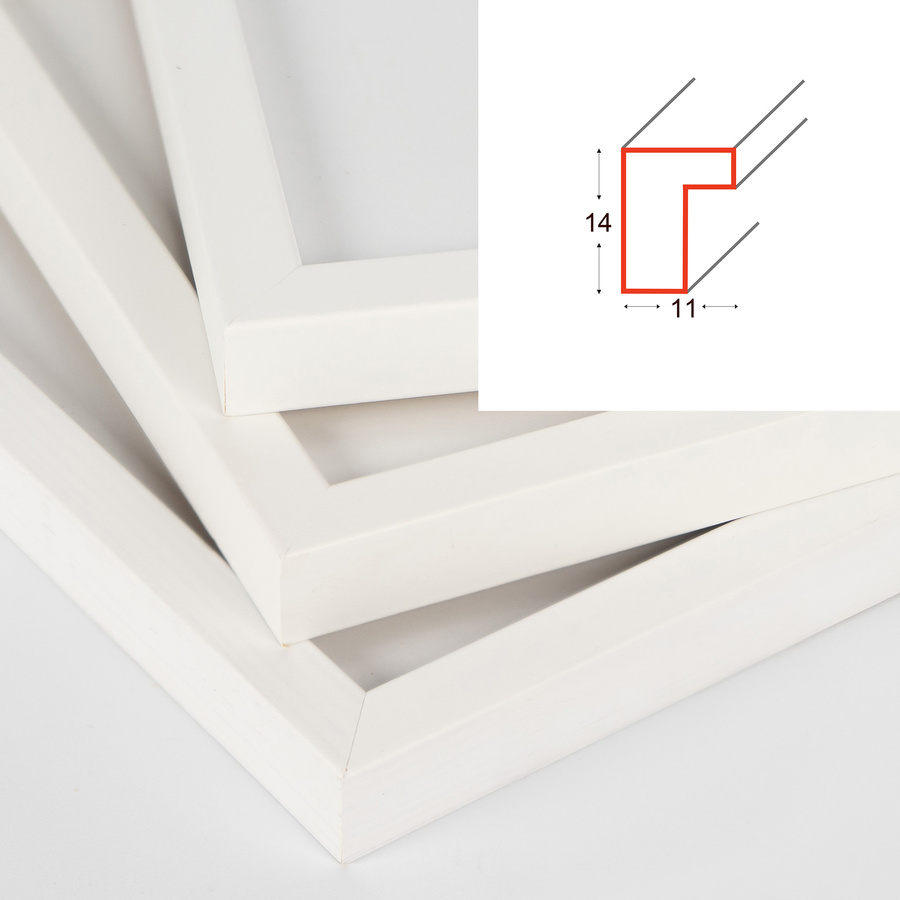 Galeria ścienna PINIA 1 GF0001. Zestaw białych ramek na ścianę