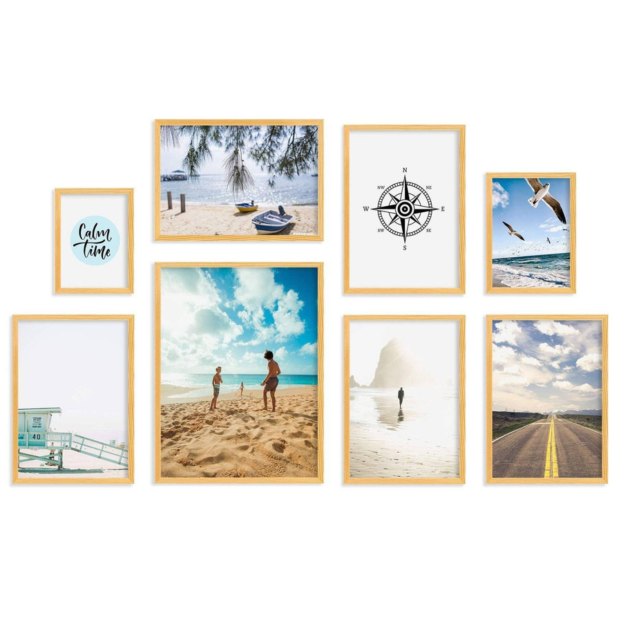 Zestaw naturalnych ramek galeria Pinia 0 GF0009