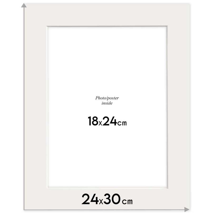 Passe partout 24x30 (18x24) CZERWONY - LIGHT RED - LUCA Q5702