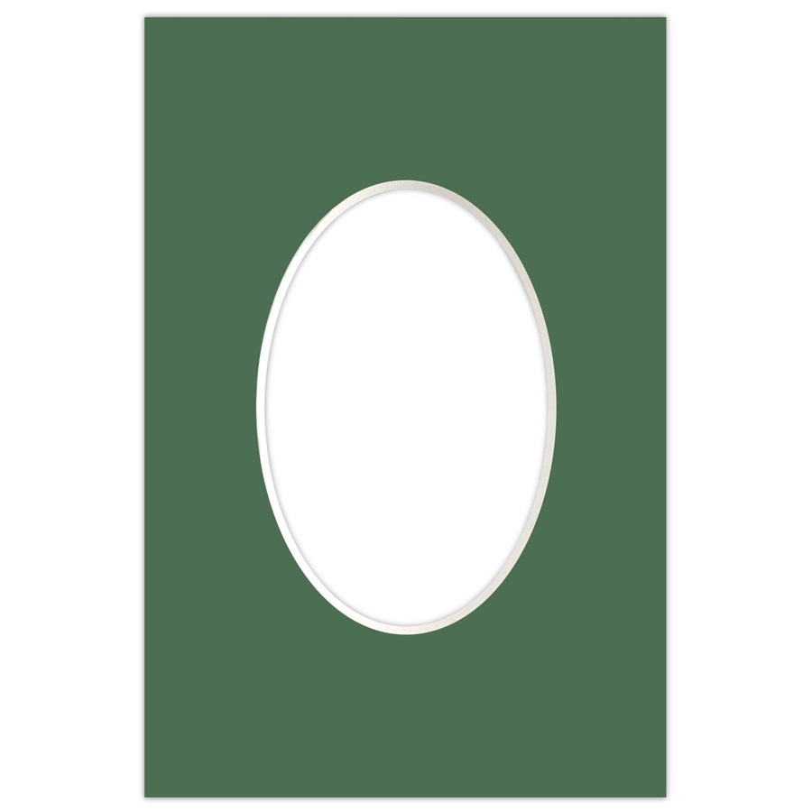 Passe partout 10x15 (6x9) OWAL ZIELONE MALACHITE - LUCA Q5506