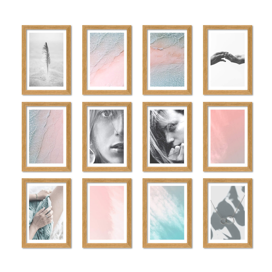 Zestaw ramek PINIA 00 GF0026 - galeria ramek na 12 zdjęć
