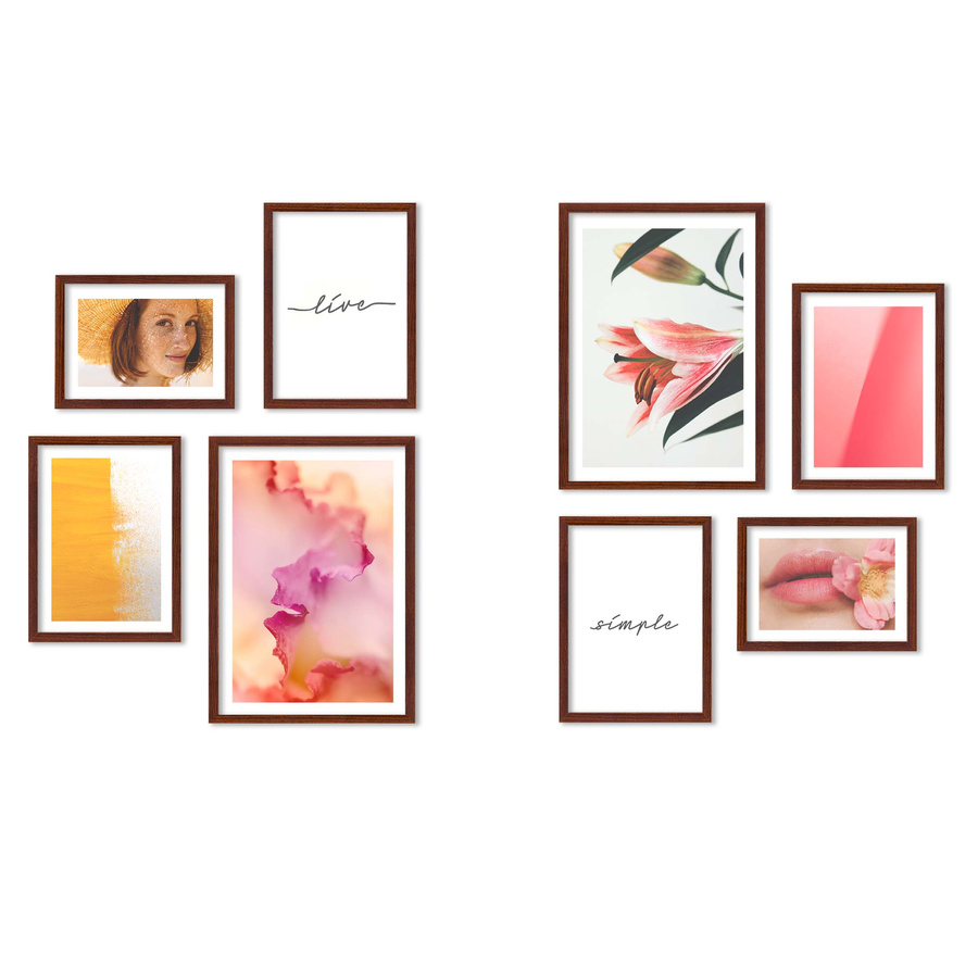 Zestaw ramek PINIA 3 GF0043 - galeria ramek na 8 zdjęć