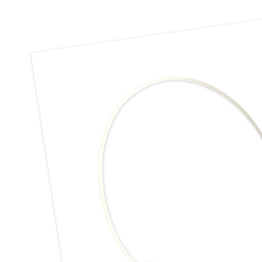 Passe partout 18x24 (13x18) BIAŁY OWAL SUPER WHITE LUCA Q5101