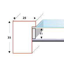 Ramka przestrzenna EXPO 3D MAX Czarna 60x80 cm (50x70cm)