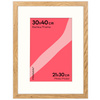 Naturalna ramka z passe partout na zdjęcia w rozmiarze 30x40 cm z passe partout 21x30 cm