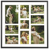 Foto galeria 50x50 cm na 9 zdjęć o wymiarach 10x15 cm 15x21 cm 10x10 cm kolor czarny
