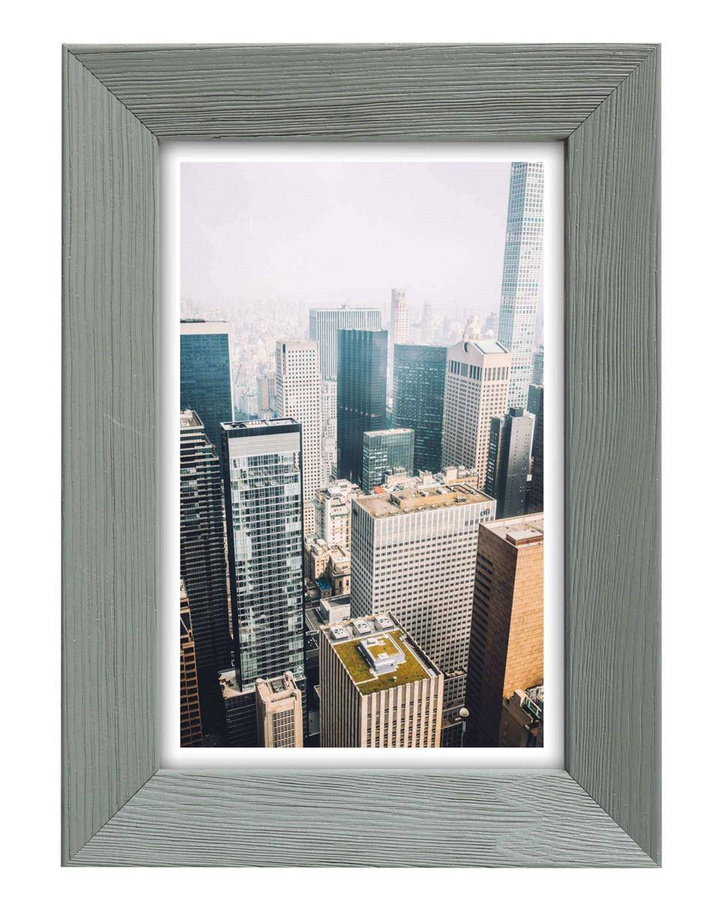 Ramka drewniana COLLE 2983, nowoczesna fotoramka na zdjęcia, plakaty lub rysunki - kolor szary