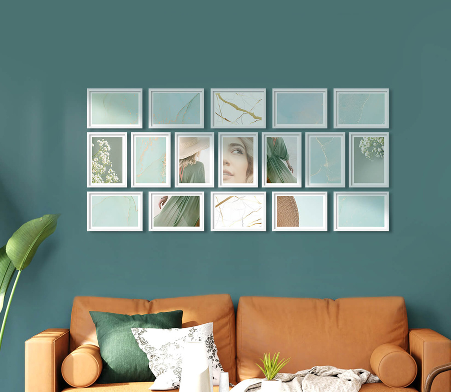 Zestaw ramek PINIA 1 GF0028 - galeria ramek na 17 zdjęć