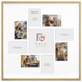 Ramka drewniana galeria passe-partout Natural 60x60 - kolor naturalne drewno