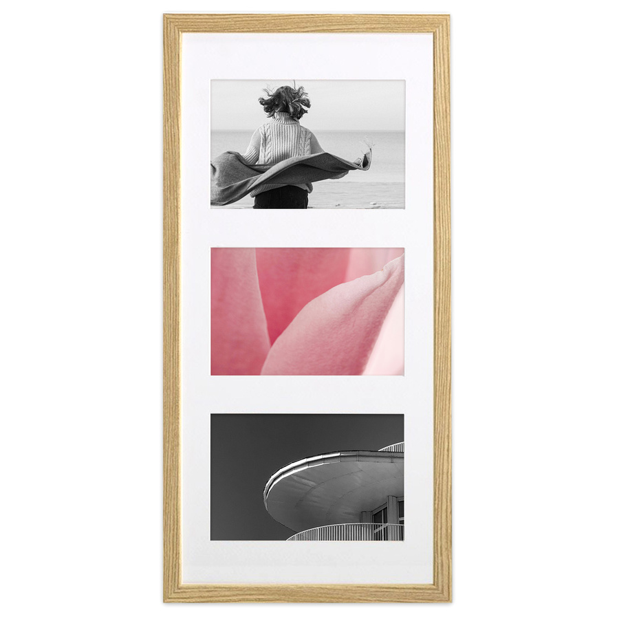 Ramka drewniana galeria passe-partout Natural 20x42 - kolor naturalne drewno