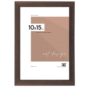 Ramka drewniana PINIA 3332, płaska fotoramka na zdjęcia, plakaty lub rysunki - kolor brązowy