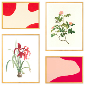 Galeria ścienna PINIA 0 GF0003. Zestaw naturalnych ramek na ścianę