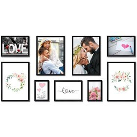 Galeria ścienna PRESTO 2 GF0004. Zestaw czarnych ramek na ścianę