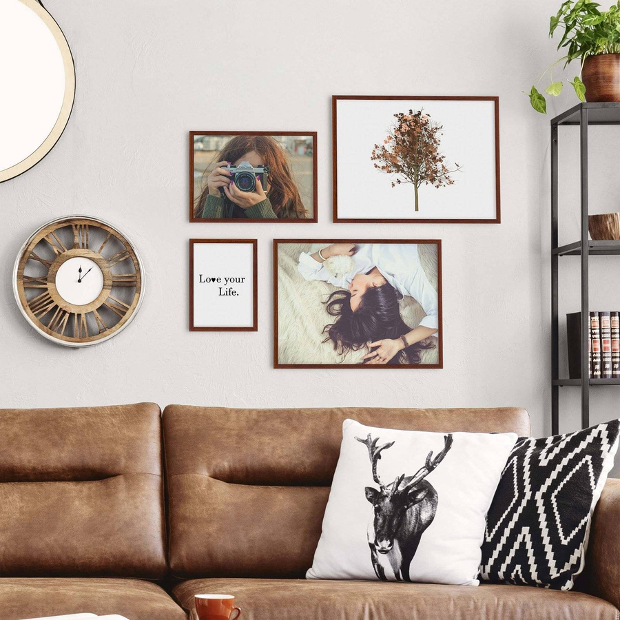 Zestaw brązowych ramek galeria Pinia 3 GF0008