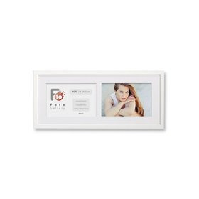 Ramka drewniana galeria passe-partout White 15x36 - kolor biały
