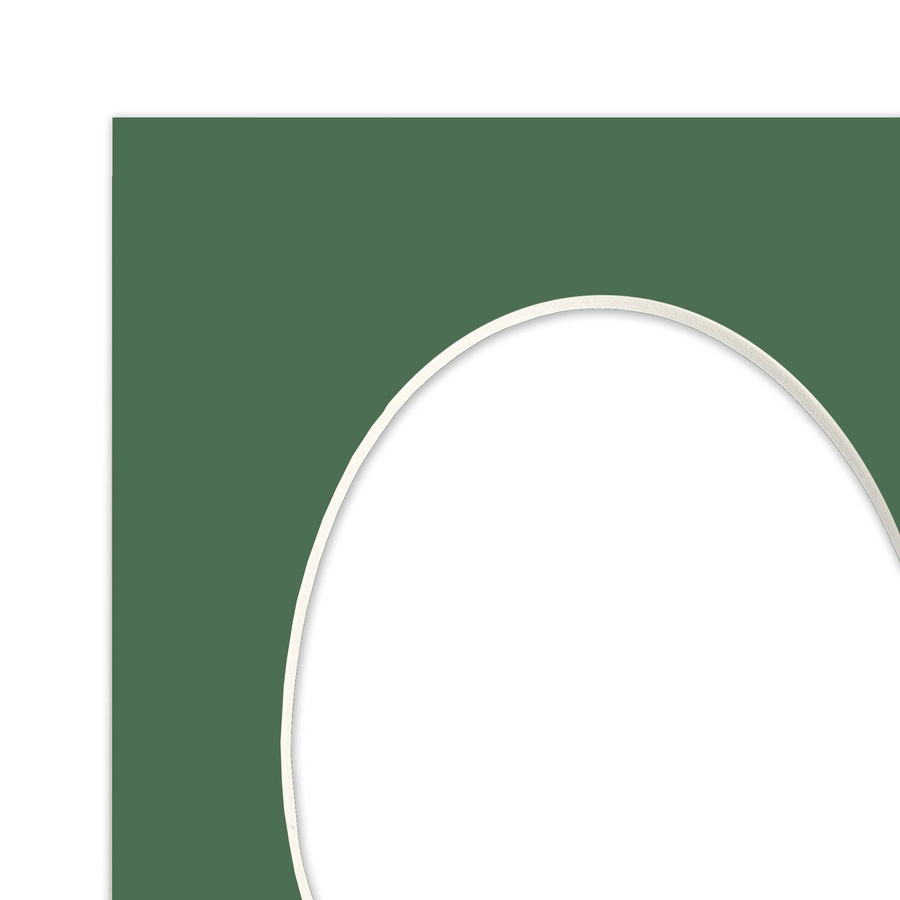 Passe partout 18x24 (13x18) OWAL ZIELONE MALACHITE - LUCA Q5506