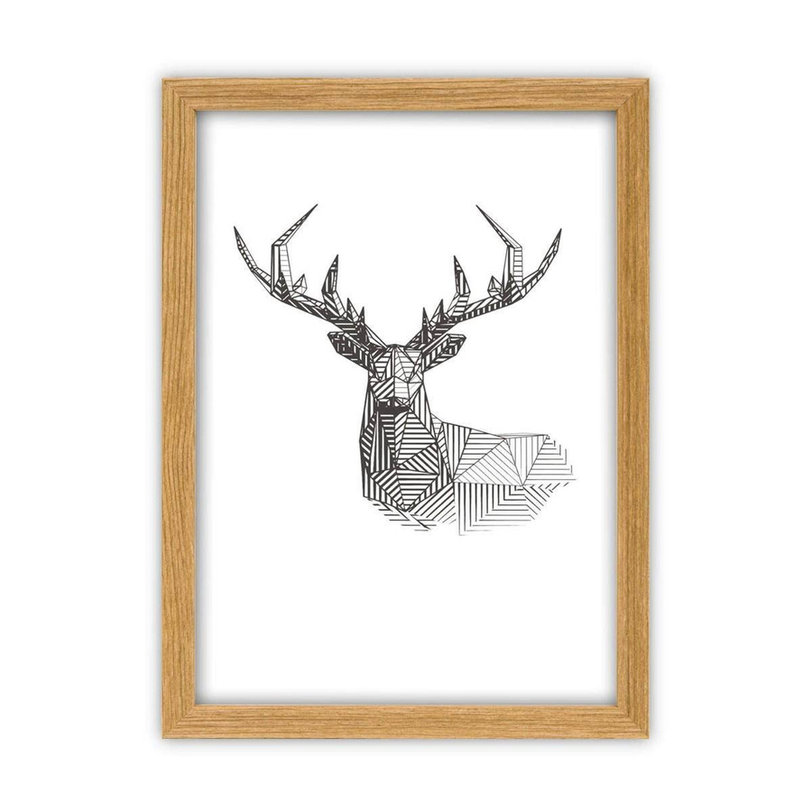 Galeria ścienna PINIA 00 GF0006. Zestaw dębowych ramek na ścianę