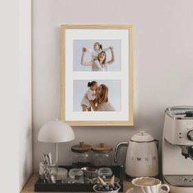 Foto galeria dębowa 21x30 cm na 2 zdjęcia o wymiarach 10x15 cm