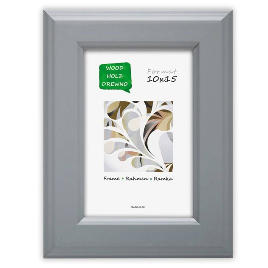 Ramka drewniana PEGOLA 2978, szlachetna fotoramka na zdjęcia, plakaty lub obrazy - kolor jasno-szary
