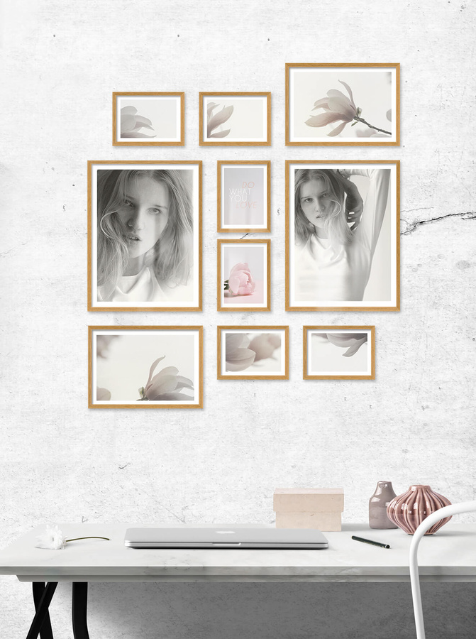 Zestaw ramek PINIA 00 GF0011 - galeria ramek na 10 zdjęć