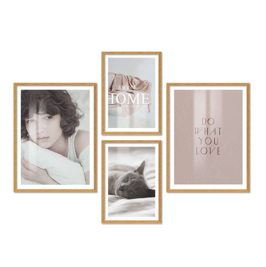 Zestaw ramek PINIA 00 GF0012 - galeria ramek na 4 zdjęcia