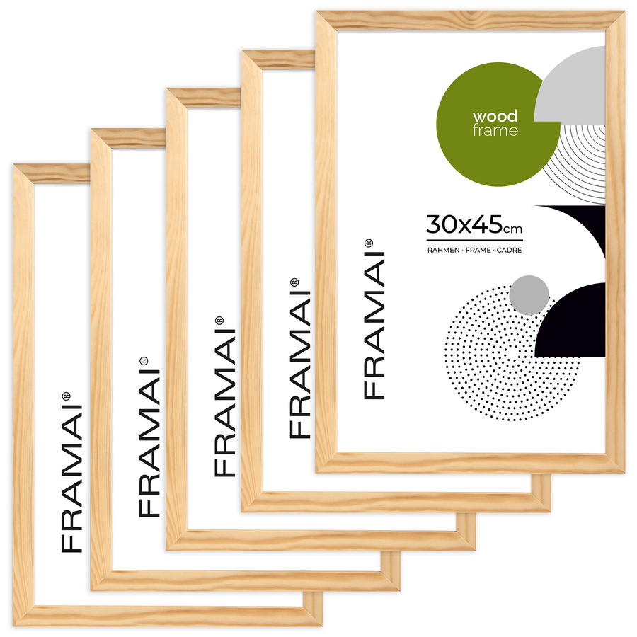Ramka z drewna surowego na zdjęcia RAW 30x45 cm