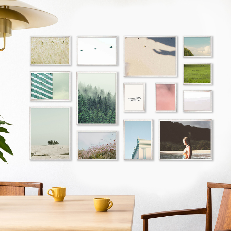 Zestaw srebrnych ramek galeria HIT 1 S GF0001