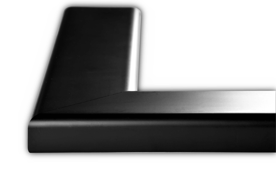 Rama do obrazów zdjęć i luster na wymiar LUCA #1909. Nowoczesna prosta, drewniana oprawa - panel, kolor czarny mat