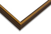 Rama do obrazów, zdjęć oraz plakatów na wymiar LUCA #793. Prosta półowalna, drewniana oprawa - sztab kolor brązowy