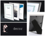 Ramka z tworzywa DECOR C 2 nowoczesna fotoramka na zdjęcia, plakaty lub obrazy - kolor czarny
