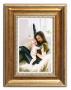Ramka drewniana MEZZANE 2098, szlachetna ozdobna fotoramka na zdjęcia, plakaty lub obrazy - kolor złoty spękany
