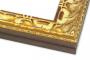 Rama do obrazów, zdjęć oraz luster na wymiar LUCA #796. Ozdobna szlachetna, drewniana oprawa - holkiel, kolor złoty patyna