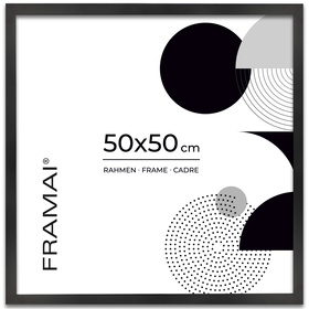 Czarna ramka na zdjęcia o rozmiarze 50x50 cm