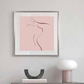 Srebrna ramka na zdjęcia w rozmiarze 50x50 cm